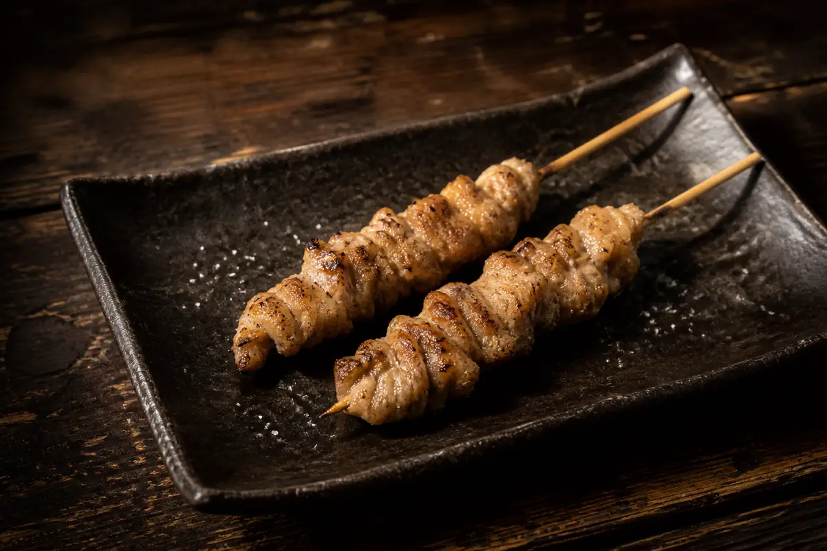 炭火で焼いたせせり